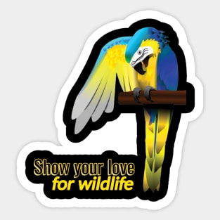 Show your love for wildlife Sticker